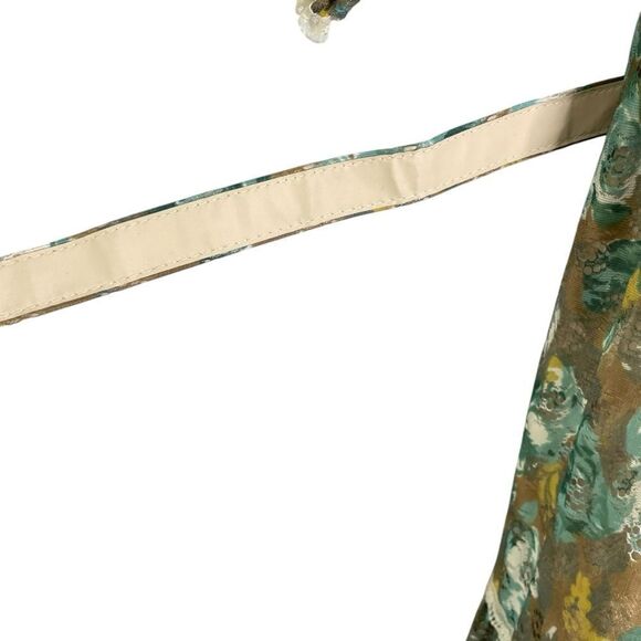 Vintage Kati for Laura Phillips 1970s Maxi Dress Green Blue Floral 12 - Picture 6 of 13